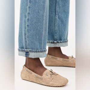 Veronica Beard Light Jia Boater Shoes in Sand